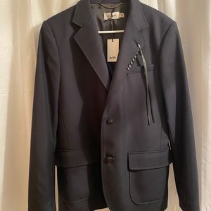 Coach 1941 blazer with leather trim